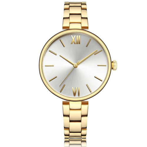 China Custom Hot Selling Stainless Steel Waterproof Luxury Lady Watch Wristwatch For Woman