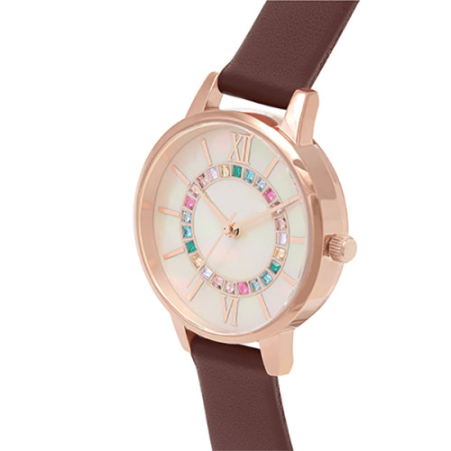 Roman Numerals Display Exquisite vintage di lusso orologio Watch Customizable Ladies Quartz Watch for woman