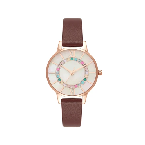 Roman Numerals Display Exquisite vintage di lusso orologio Watch Customizable Ladies Quartz Watch for woman