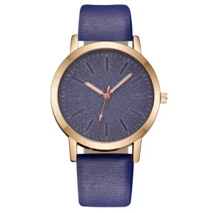 Pink strap Rose gold dial Analog Quartz Wristwatch Elegance Watches