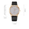 OED Rose gold case Leather trap Simple Casual Sports Male Quartz Watch