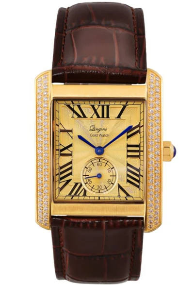 Latest Design Superior Quality Fashion Men's Luxury Gold Quartz Movement Watches