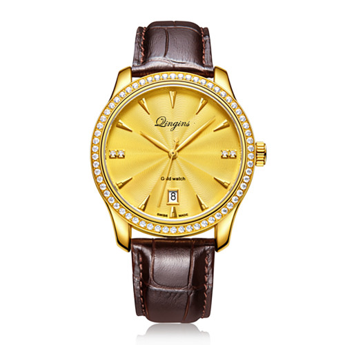 Latest Design Superior Quality Fashion Men's Luxury Gold Quartz Movement Watches
