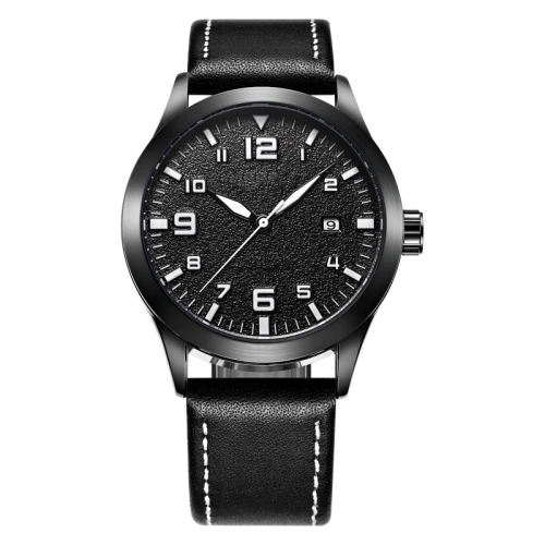 Strap Wristwatch Movt Quartz Watch Stainless Steel Buckle Leather strap for Men