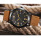 Strap Wristwatch Movt Quartz Watch Stainless Steel Buckle Leather strap for Men