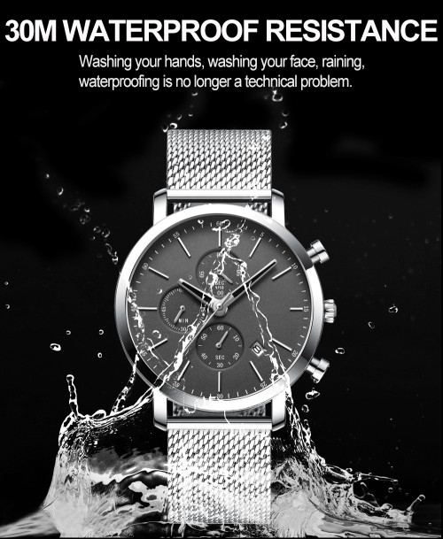 Leisure New fashion Business 30m waterproof Automatic watch for men
