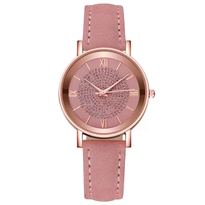 Rose Gold Women Watches Fashion Creative Quartz Ladies Wrist watch Mesh Steel Band