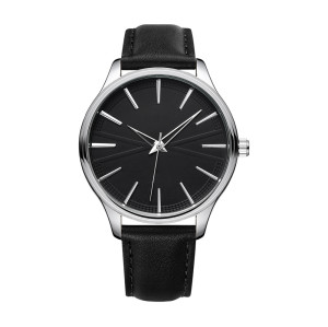 Support Custom Logo Upscale Cheap Business Leather Strap Watch