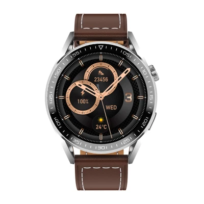 Leather Strap smart watch men