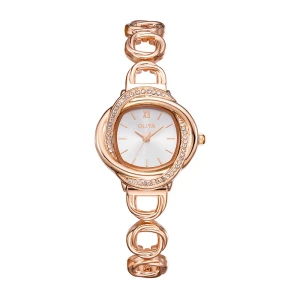 2023 Women Black Watch Hot Sale Leather Band Stainless Steel Analog Quartz Wristwatch Lady Female Casual Watches