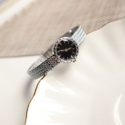 2023 Women Black Watch Hot Sale Leather Band Stainless Steel Analog Quartz Wristwatch Lady Female Casual Watches