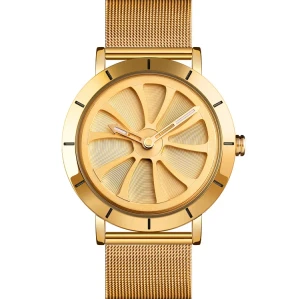 2023 Women Black Watch Hot Sale Leather Band Stainless Steel Analog Quartz Wristwatch Lady Female Casual Watches