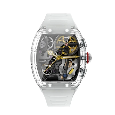 Custom brands watch OEM men's stainless steel case black dial wristwatch waterproof chronograph business men watches