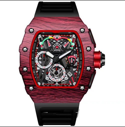 Custom Logo Original Male Automatic Movement Hand Mens Wrist Luxury Skeleton Mechanical Watch