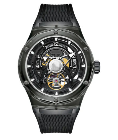 High Quality Hollow Dial Tourbillon Automatic Watch For Mens Stainless Steel Mechanical Watches