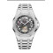 Designer Newest Stainless Steel Skeleton Dial  Men's Automatic Mechanical Watches