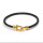 Wholesale Fashion Jewelry 18K Gold Plated Black and White Bangles Stainless Steel Bracelet For Women