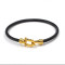 Designer Brand Waterproof And Rust-proof Gold Plated Black & White  Zircon inlay Bracelet For Women