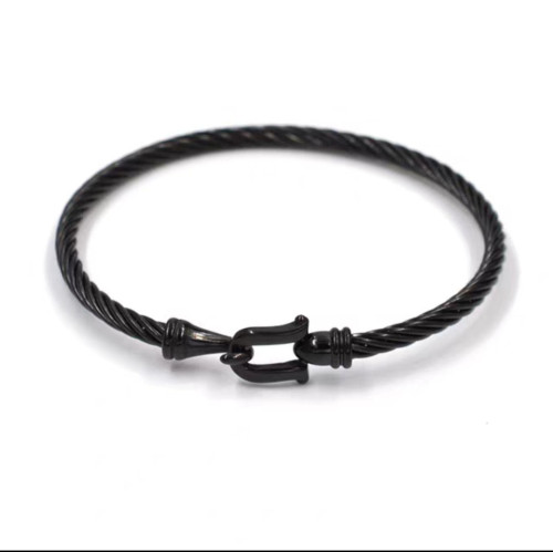 Designer Brand Waterproof And Rust-proof Gold Plated Black & White  Zircon inlay Bracelet For Women