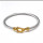 Fashion lady bracelets with stainless steel materi with stainless steel material plating gold and rose