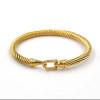Designer Brand Waterproof And Rust-proof Gold Plated Black & White  Zircon inlay Bracelet For Women