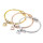 Wholesale Heart Shaped Stainless Steel Jewelry Women Light Luxury Design Zirconia Gold Plated Snake Bone Chain bracelet women