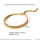 2024 Summer New Ins 18k Gold Plated Stainless Steel High quality Gypsy Double Stretch Gold And Silver Waterproof Bracelet