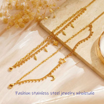 Fashion stainless steel jewelry electroplated 18K women's bracelet wholesale supplier