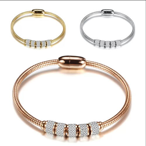 Fashion Bracelet Femme Jewelry Hiphop Big Thick Chain Bracelet Set Women Retro Geometric Metal Twist Chain Bangles