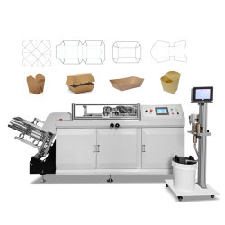 Paper burger box making machine