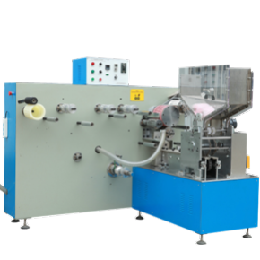 Flow wrapped paper straw making machine