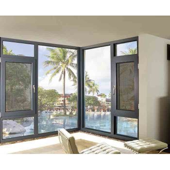 120 Thermal break Casement Window with mosquito net