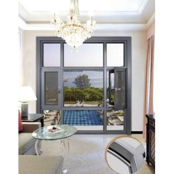 137 Thermal break Casement Window with mosquito net