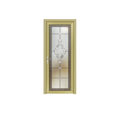 washroom golden yellow door