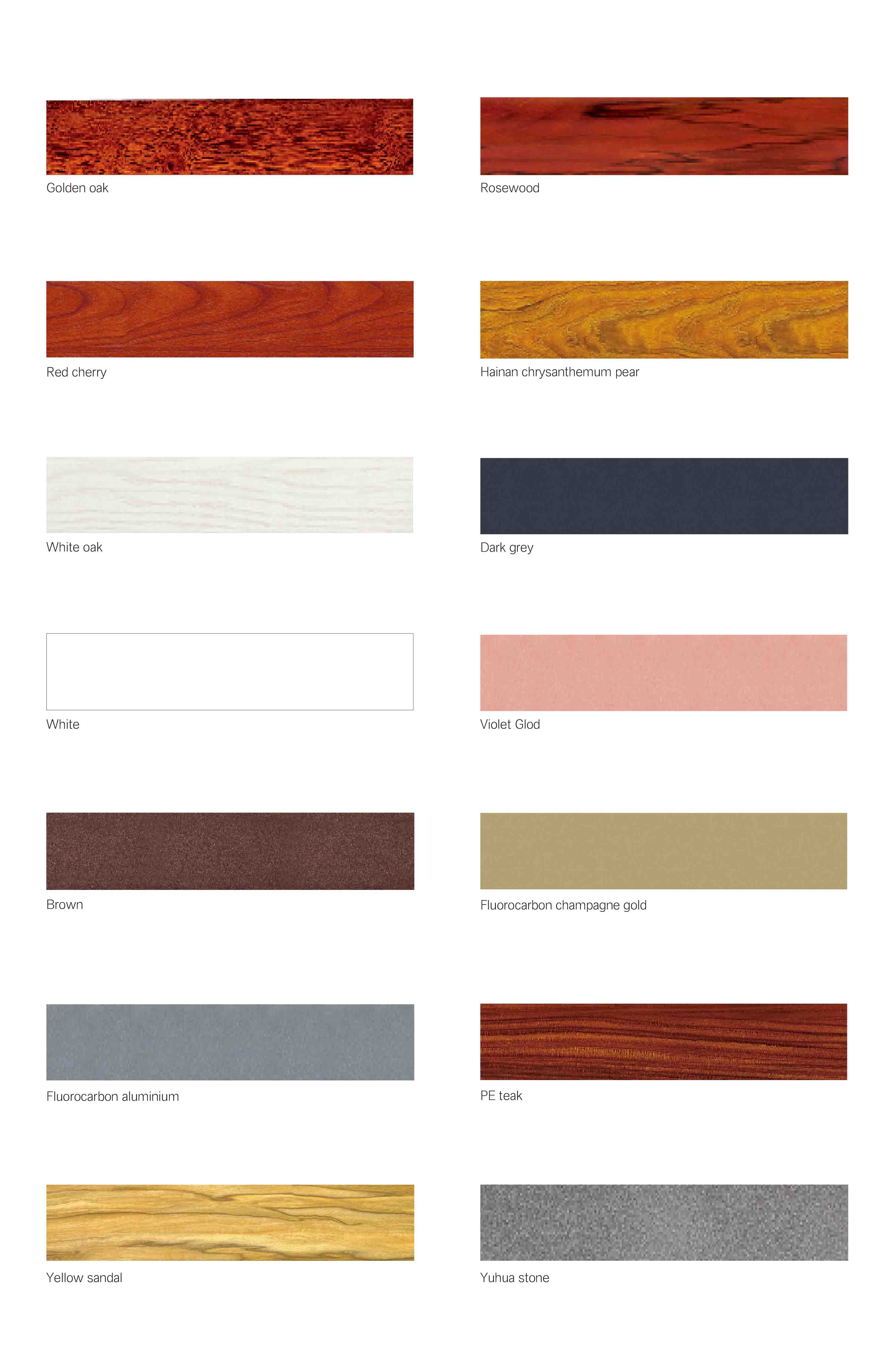 BOD window and door Color Options