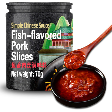 Fish Flavored Pork Slices Sauce hot and spicy chinese Fish-flavored shredded pork stir fry recipe