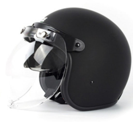 vintage open face helmet