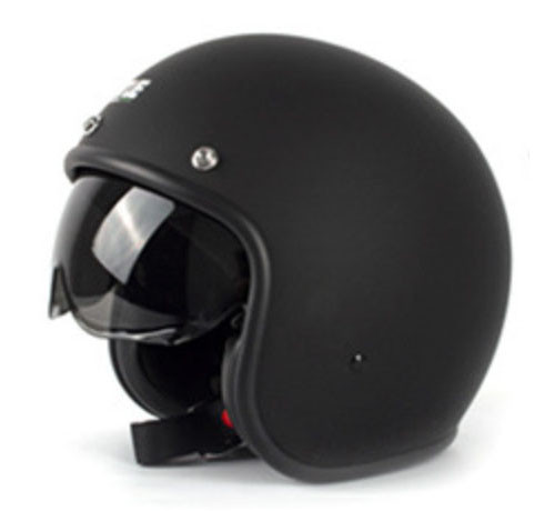 vintage open face motorcycle helmet