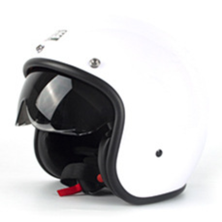 vintage open face motorcycle helmet