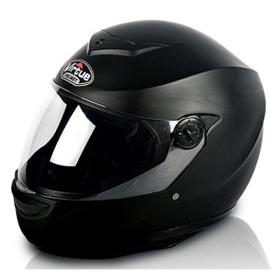 Black Classic Full Face Motorcycle Helmet