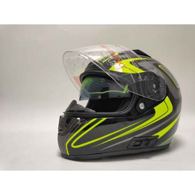 Full Face Dual Goggle Glass Motorcycle Helmets DOT Certificate ABS LS2 Casco Moto Motor Cycle Helmet