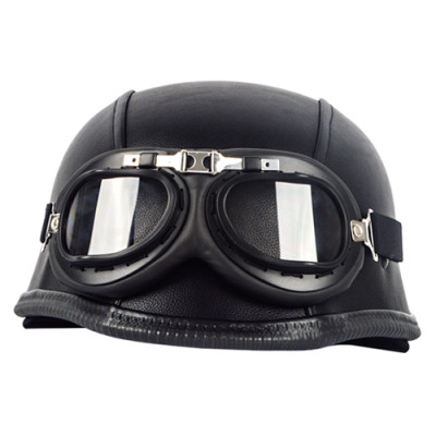 Half Face Vintage Motorcycle Helmet Retro German Kaskr,Cafe Racer,Scooter,Cruiser,Chopper