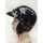 Half Face Motor Cycle Helmets Black Electronic Cooling Casque Franchise DOT CE Approved Motor Bike