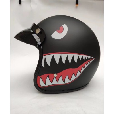 Custom Scorpion Motorcycle Helmets 3/4 Open Face Black Shark DOT Torc Helmets For Venom Motorbike