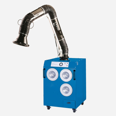 Donaldson Type Torit Easy-Trunk Fume Collector, Fume Extractor with Flexible Arms, Mist Collector