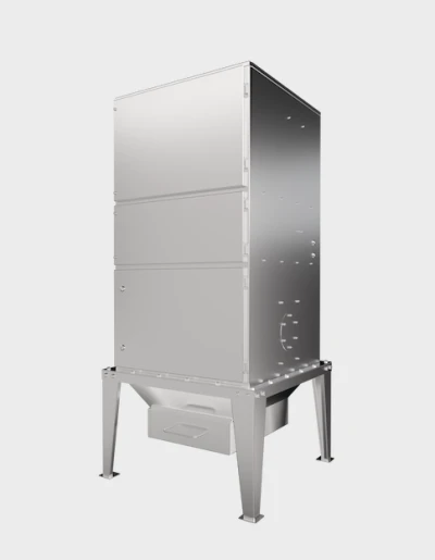 ACMAN 900CFM Airflow Pleated Filter  Element Cartridge Dust Collector with Dust Hopper for High Concentration Dust Processing