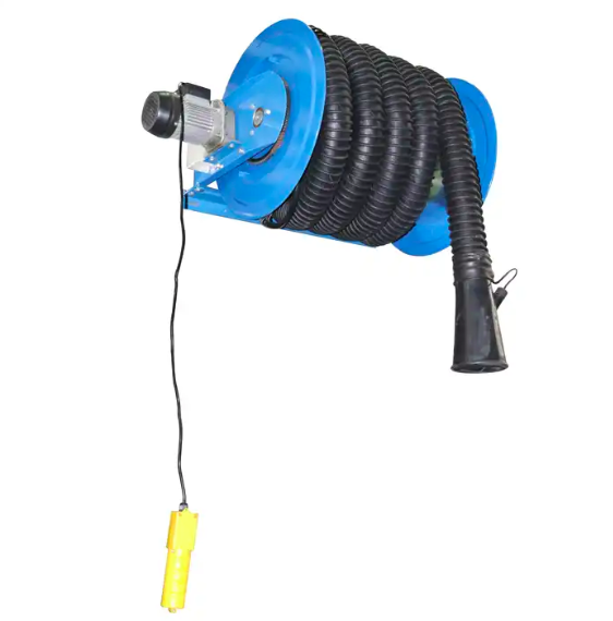 Automatic Motorized Hose Reel for Exhaust Fume Extraction, Retractable  Exhaust Hose Reels for Vehicle Shop, Vehicle Exhaust Hose Reels