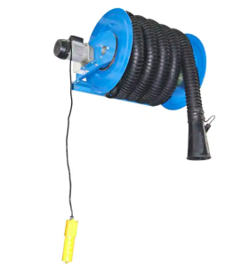 Automatic Motorized Hose Reel for Exhaust Fume Extraction, Retractable Exhaust Hose Reels for Vehicle Shop