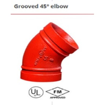 Grooved 45 Elbow