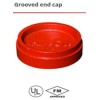 Grooved end cap